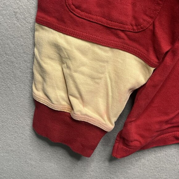 Orvis Crewneck Rugby Striped Heavy Duty Long Sleeve Red Baige XL - Picture 8 of 14